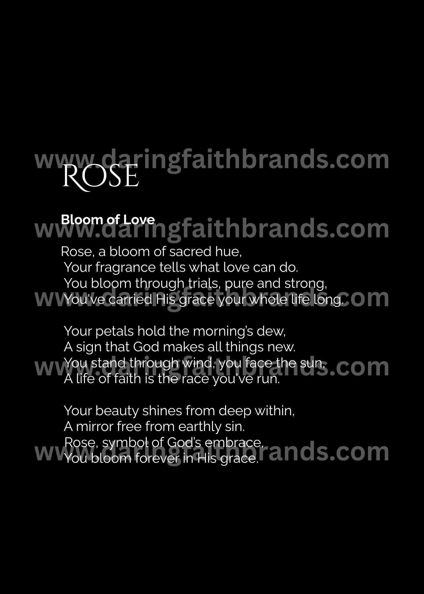 Rose - Custom Name Meaning Poem - Digital Download