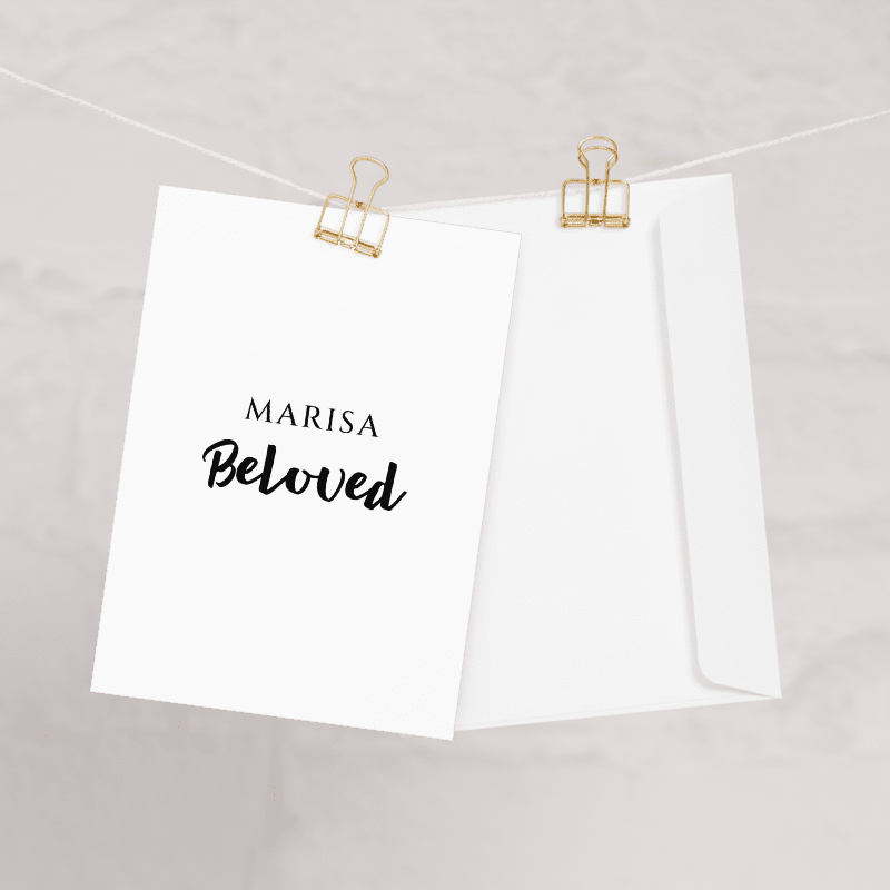 Meaningful Name Greeting Cards with Poem