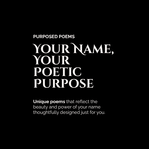 Meaningful Name Poem Digital Download