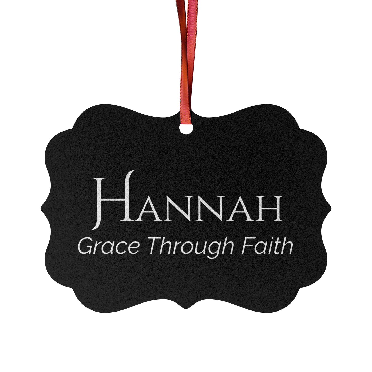 Hannah - Elegant Custom Name Meaning Ornament