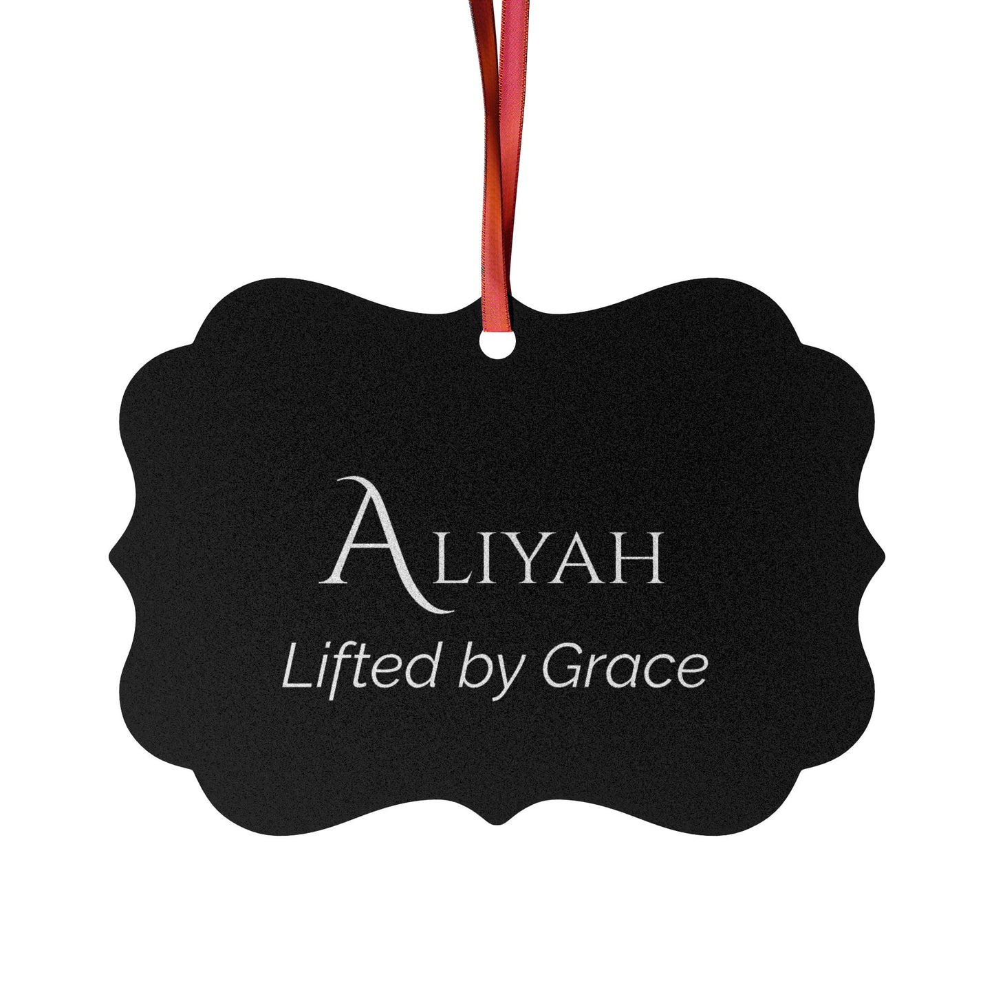 Aliyah - Elegant Custom Name Meaning Ornament