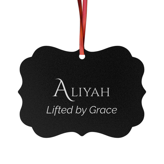 Aliyah - Elegant Custom Name Meaning Ornament