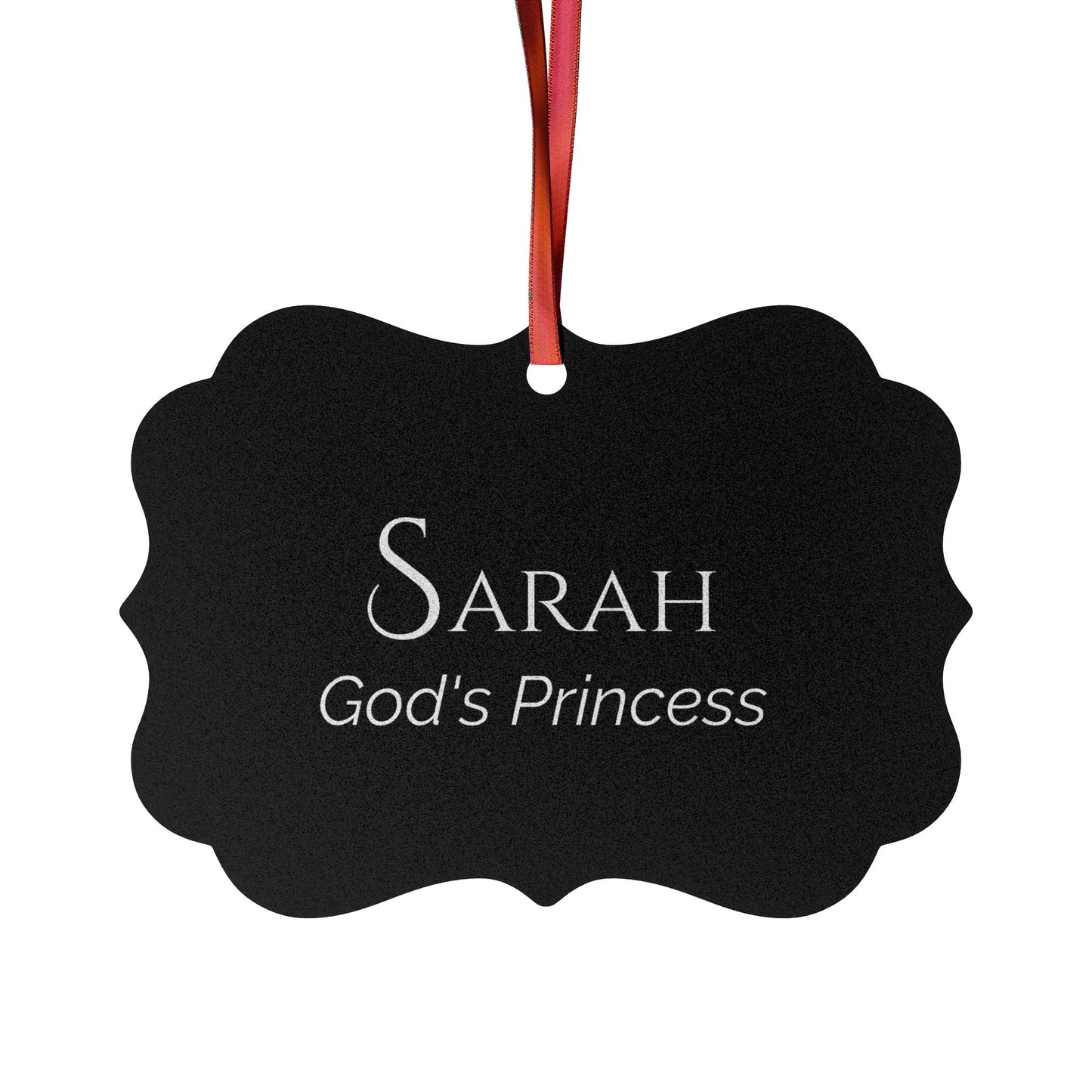 Sarah - Elegant Custom Name Meaning Ornament