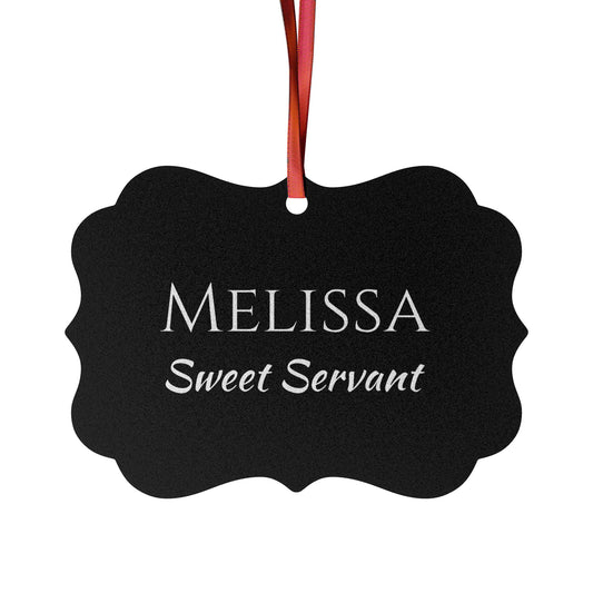 Melissa - Elegant Custom Name Meaning Ornament