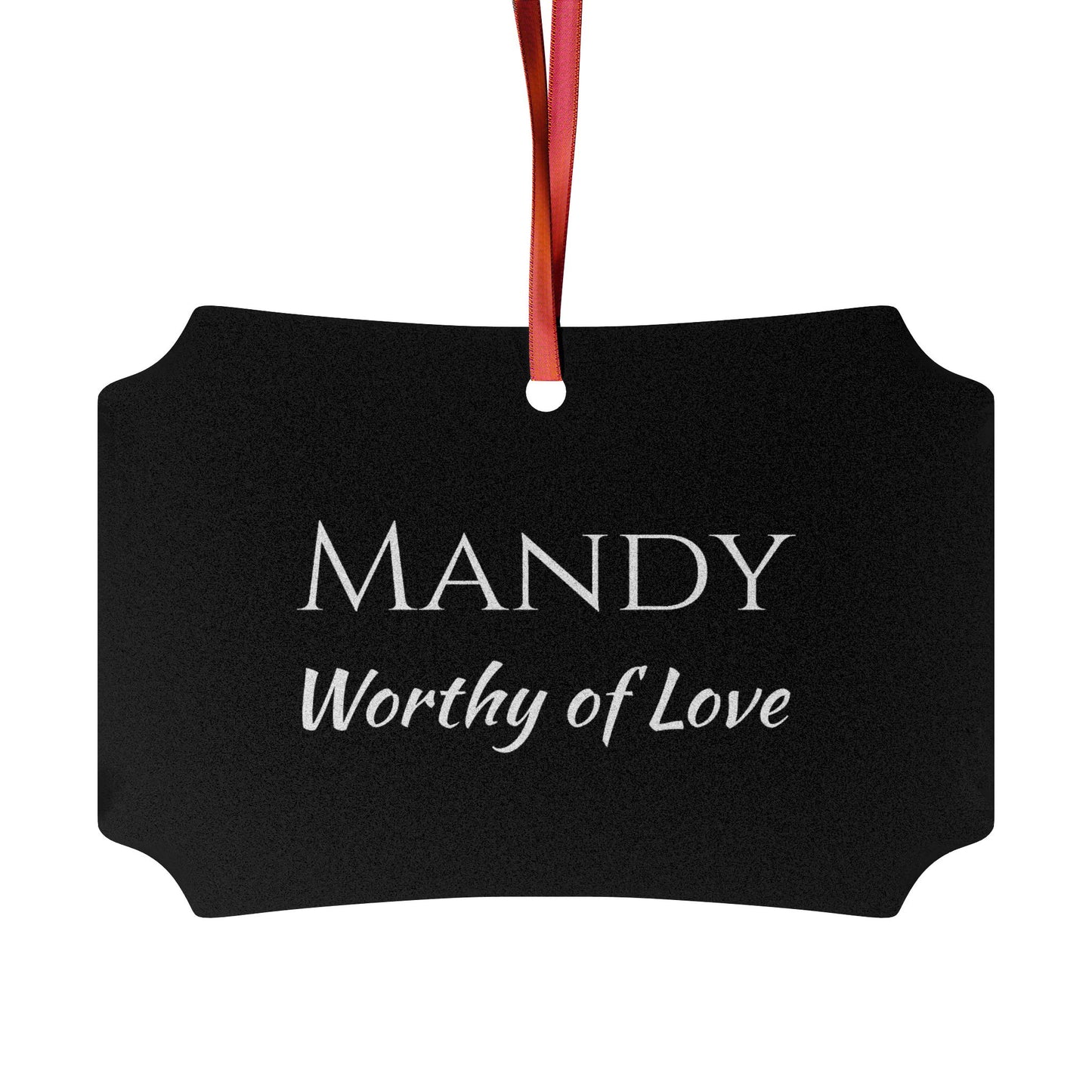 Mandy - Elegant Custom Name Meaning Ornament