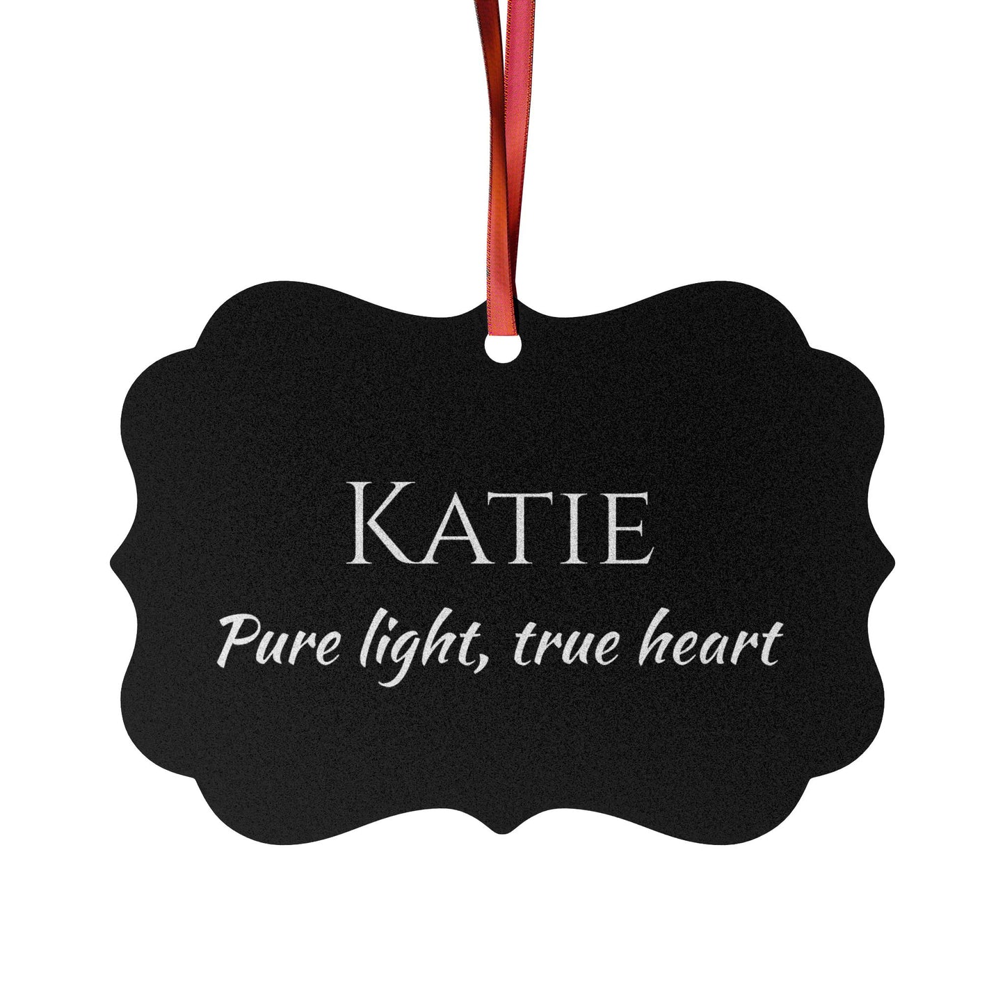 Katie - Elegant Custom Name Meaning Ornament