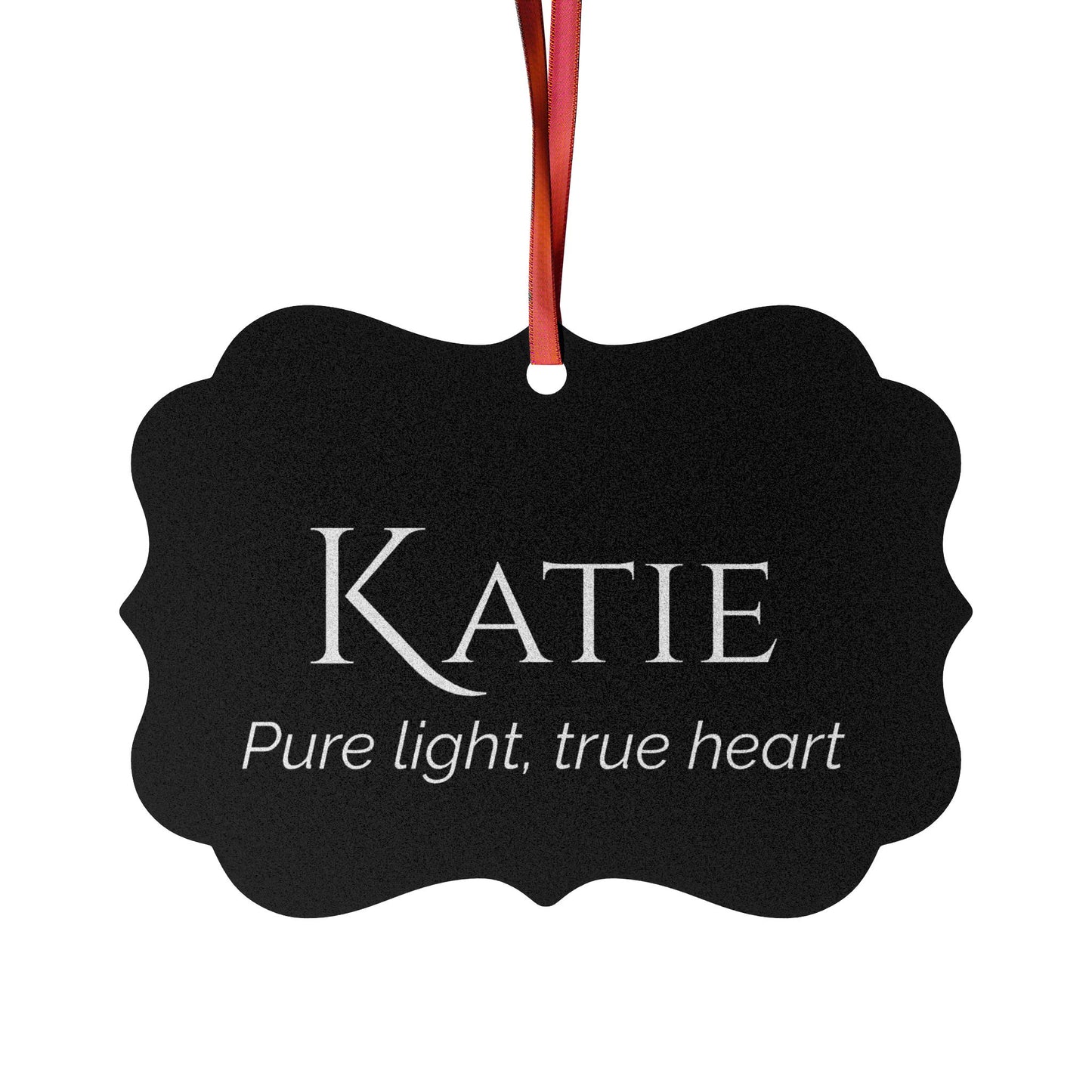 Katie - Elegant Custom Name Meaning Ornament