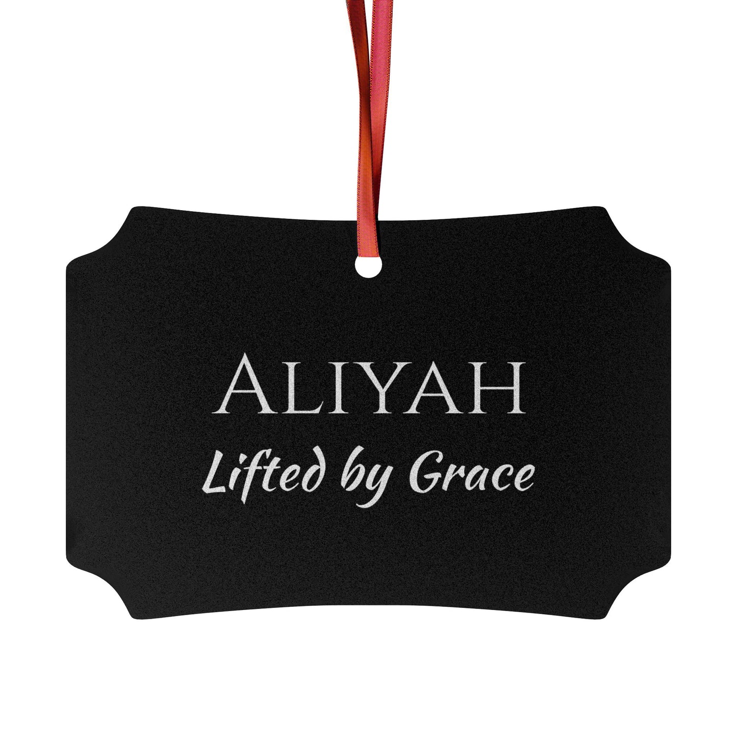Aliyah - Elegant Custom Name Meaning Ornament
