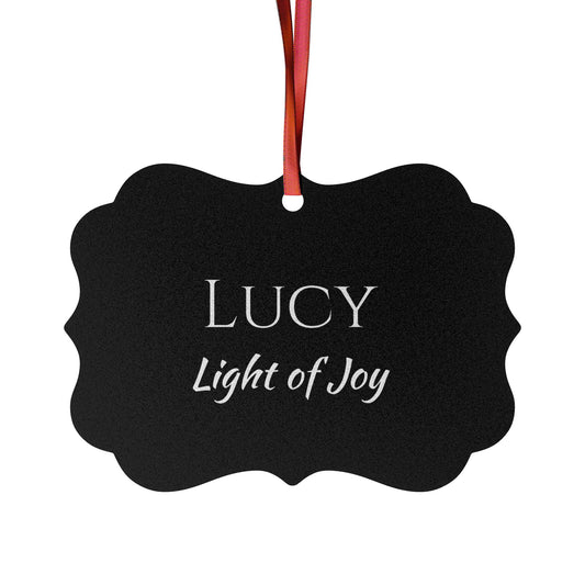 Lucy - Elegant Custom Name Meaning Ornament