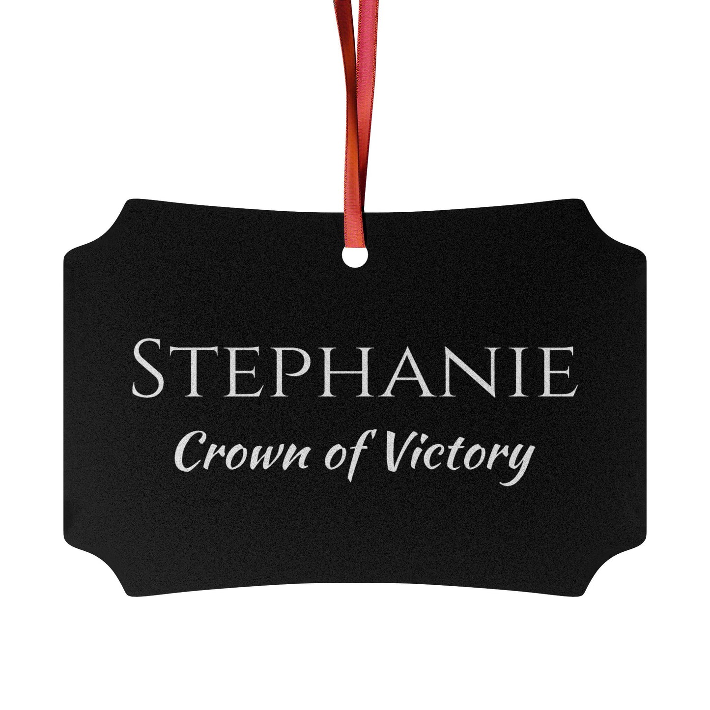 Stephanie - Elegant Custom Name Meaning Ornament