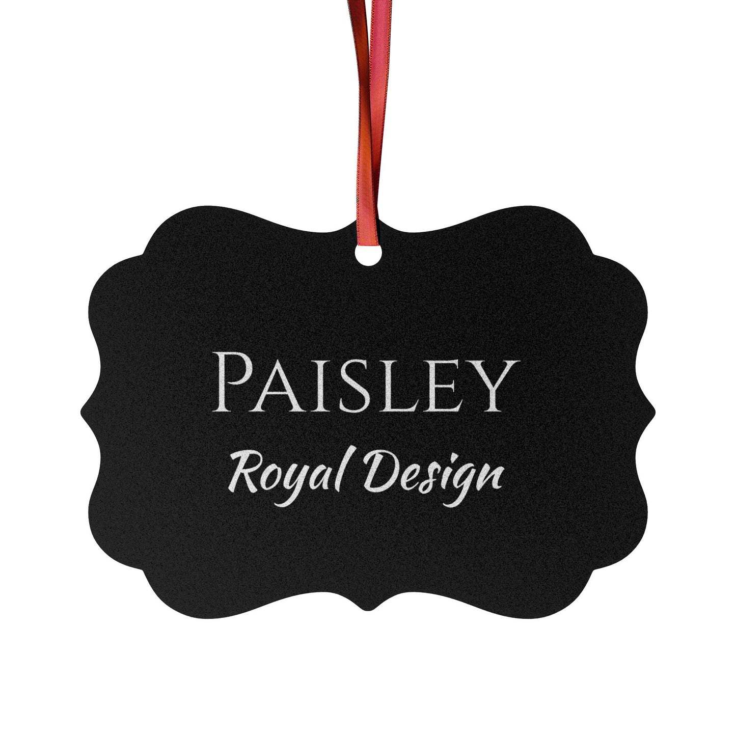 Paisley - Elegant Custom Name Meaning Ornament