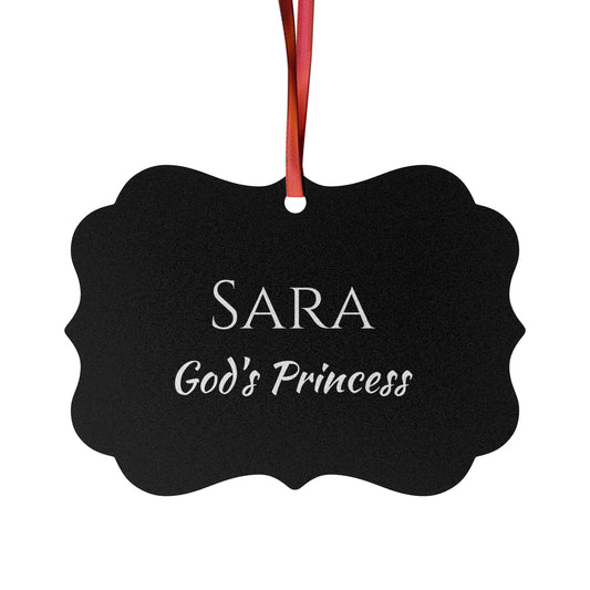 Sara - Elegant Custom Name Meaning Ornament