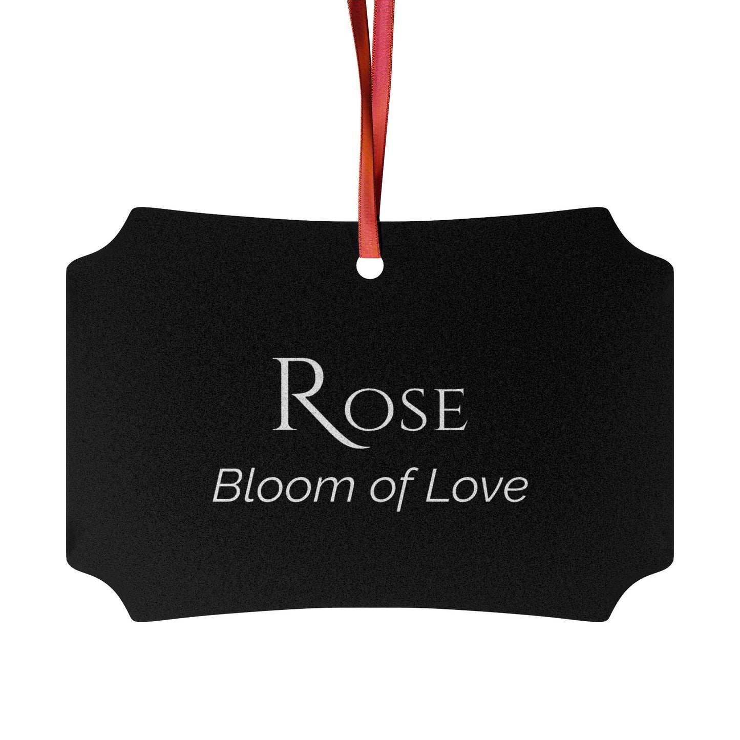 Rose - Elegant Custom Name Meaning Ornament