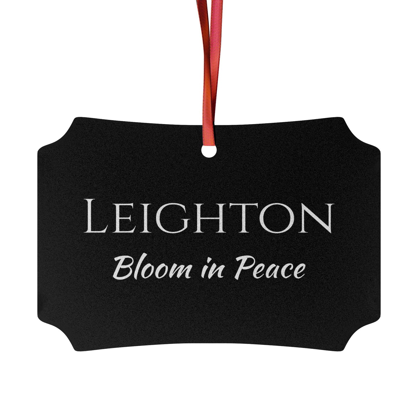 Leighton - Elegant Custom Name Meaning Ornament
