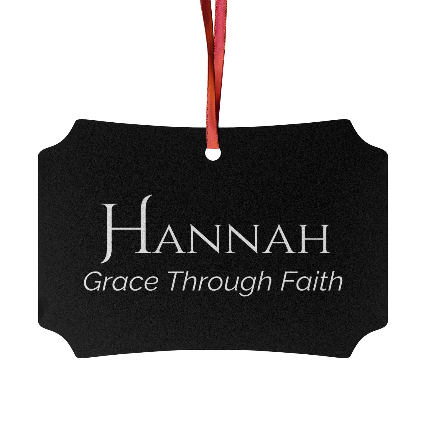 Hannah - Elegant Custom Name Meaning Ornament