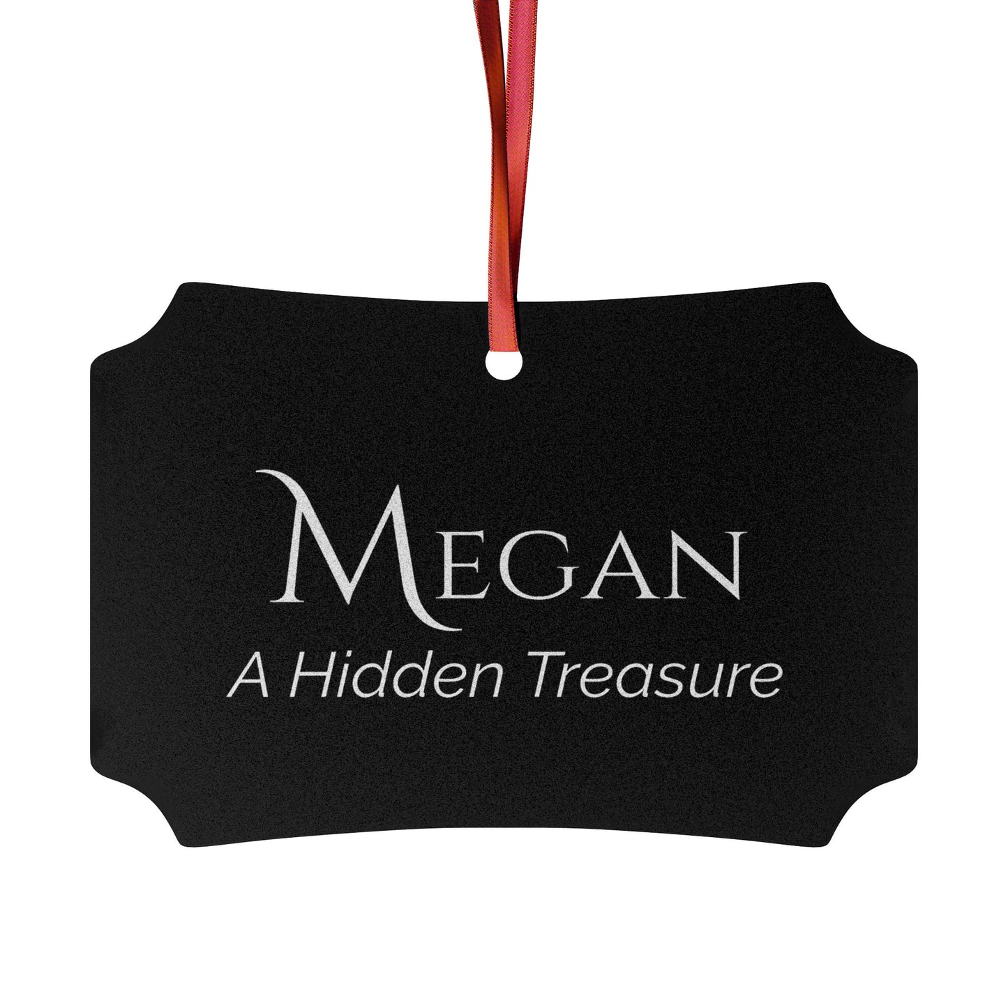 Megan - Elegant Custom Name Meaning Ornament