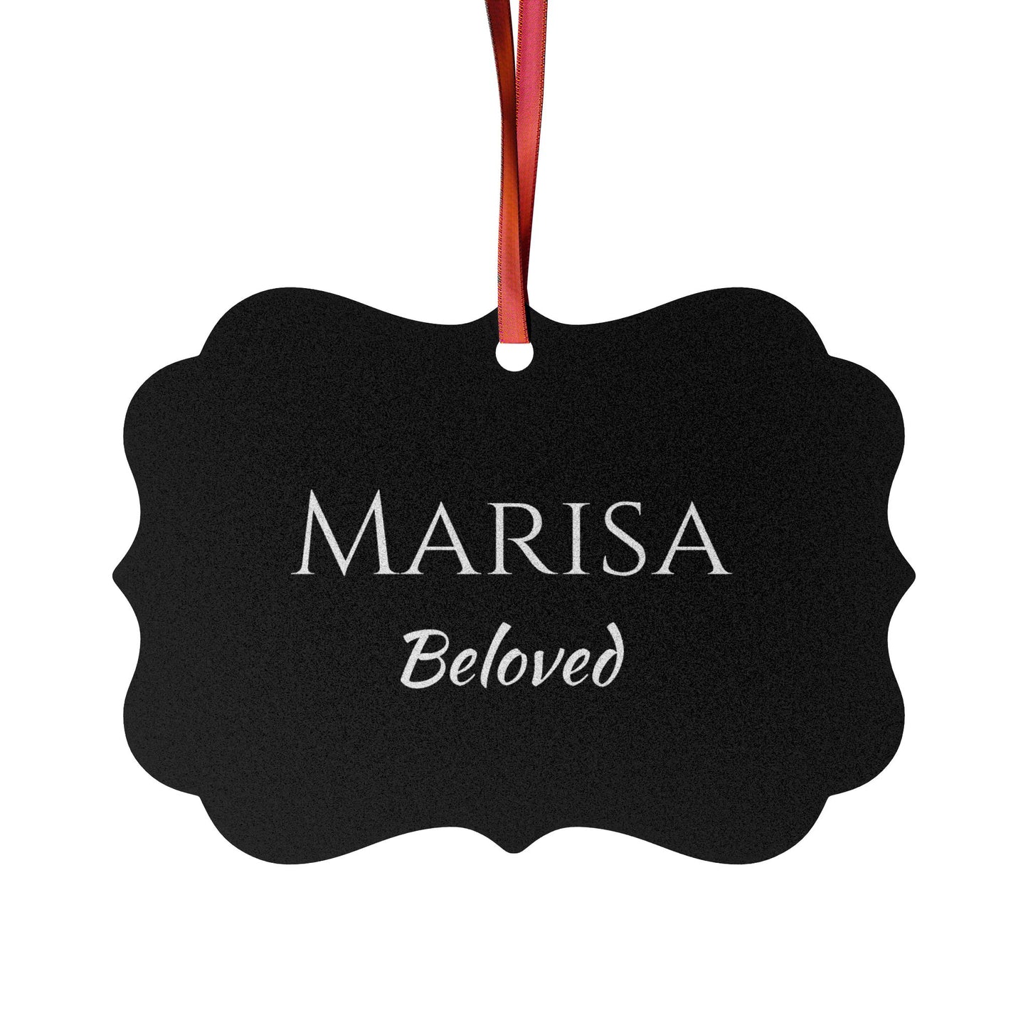 Marisa - Elegant Custom Name Meaning Ornament