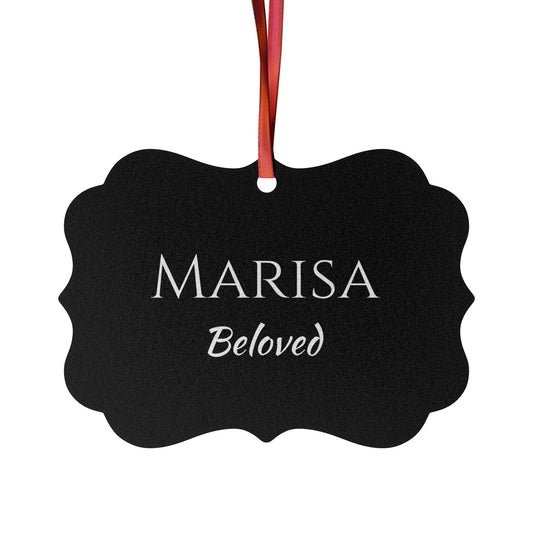 Marisa - Elegant Custom Name Meaning Ornament