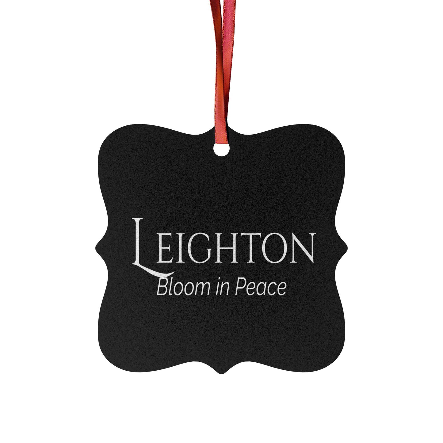Leighton - Elegant Custom Name Meaning Ornament