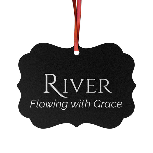 River - Elegant Custom Name Meaning Ornament