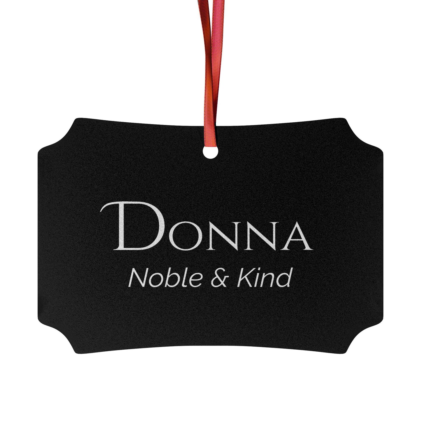Donna - Elegant Custom Name Meaning Ornament