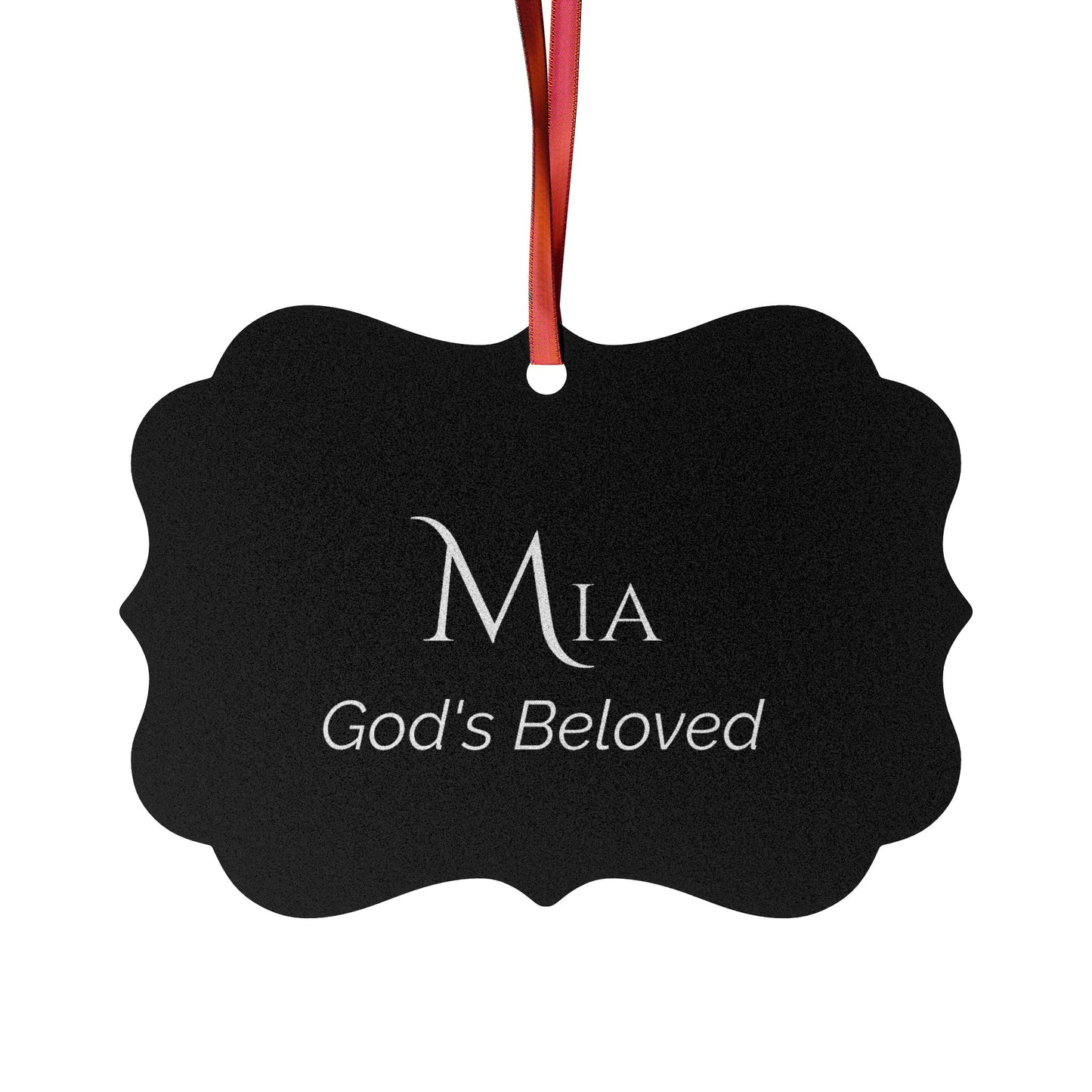 Mia - Elegant Custom Name Meaning Ornament