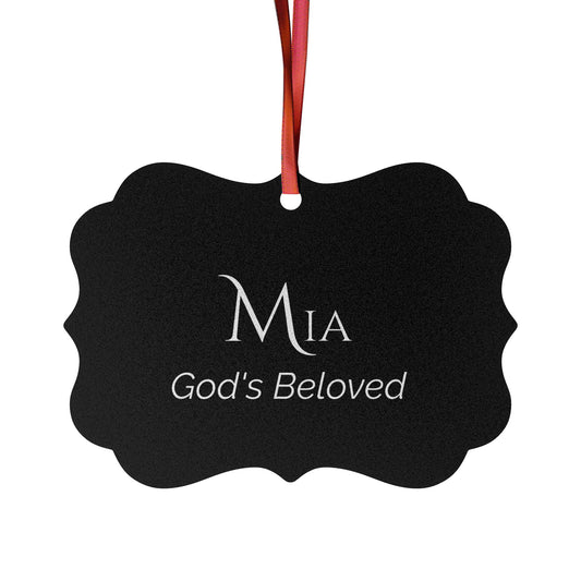 Mia - Elegant Custom Name Meaning Ornament