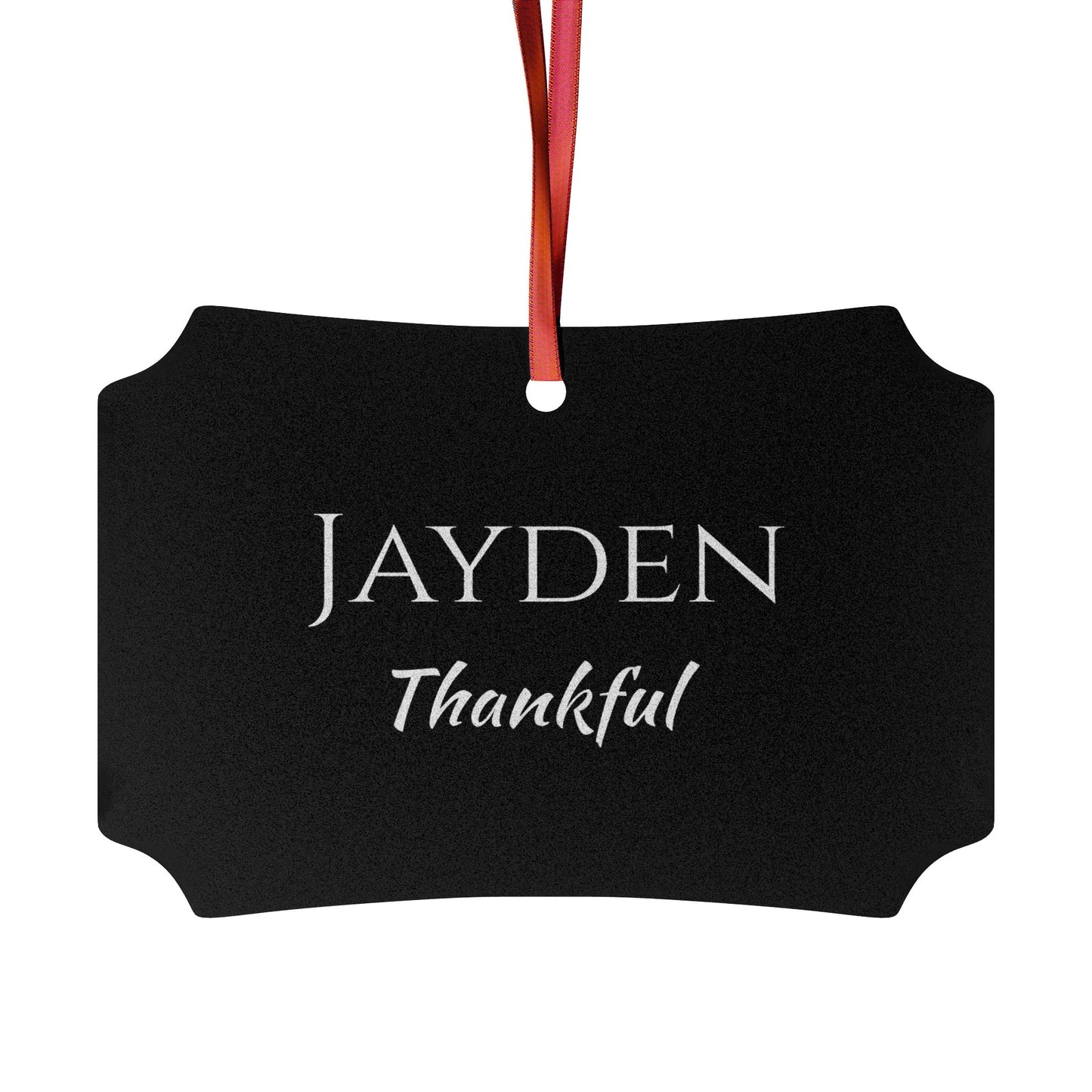 Jayden - Elegant Custom Name Meaning Ornament