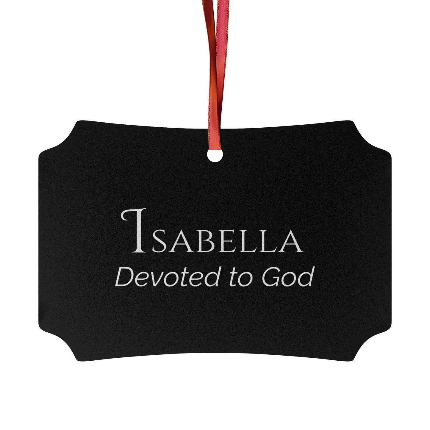 Isabella - Elegant Custom Name Meaning Ornament