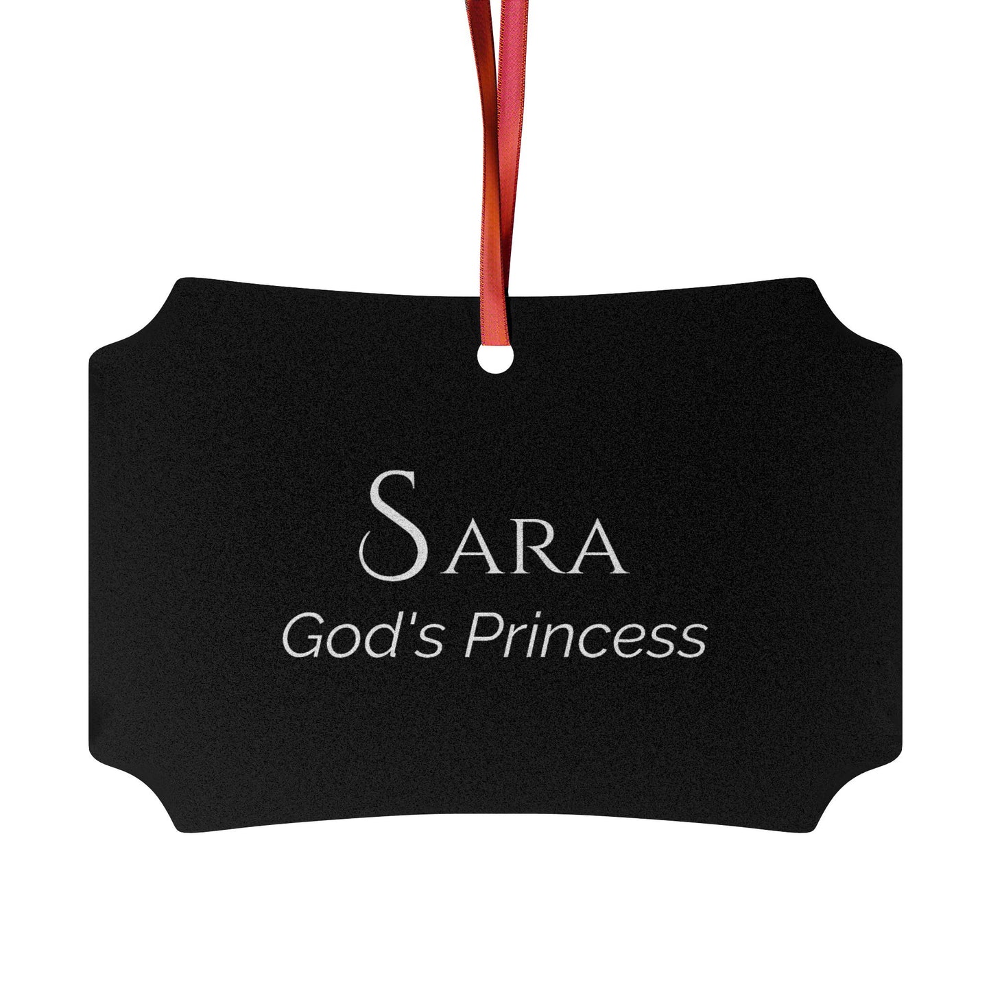 Sara - Elegant Custom Name Meaning Ornament