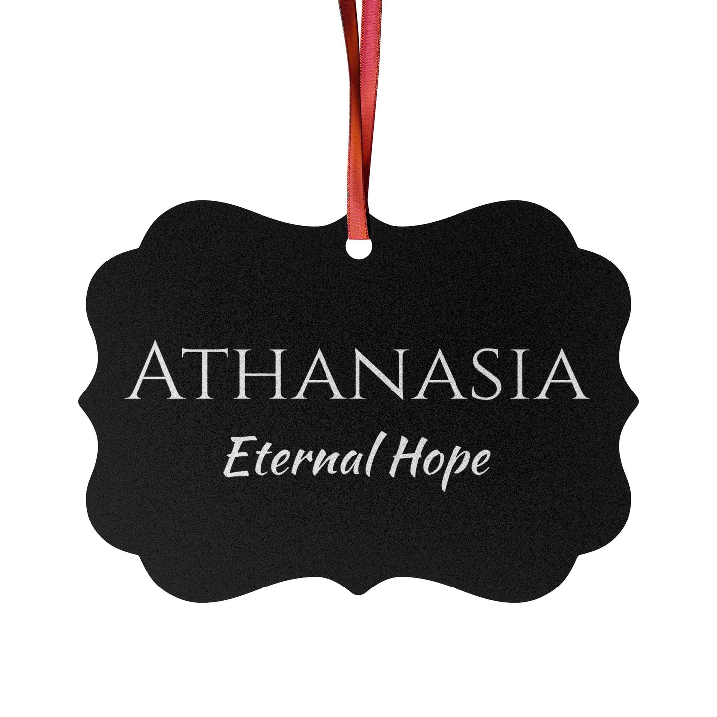 Athanasia - Elegant Custom Name Meaning Ornament