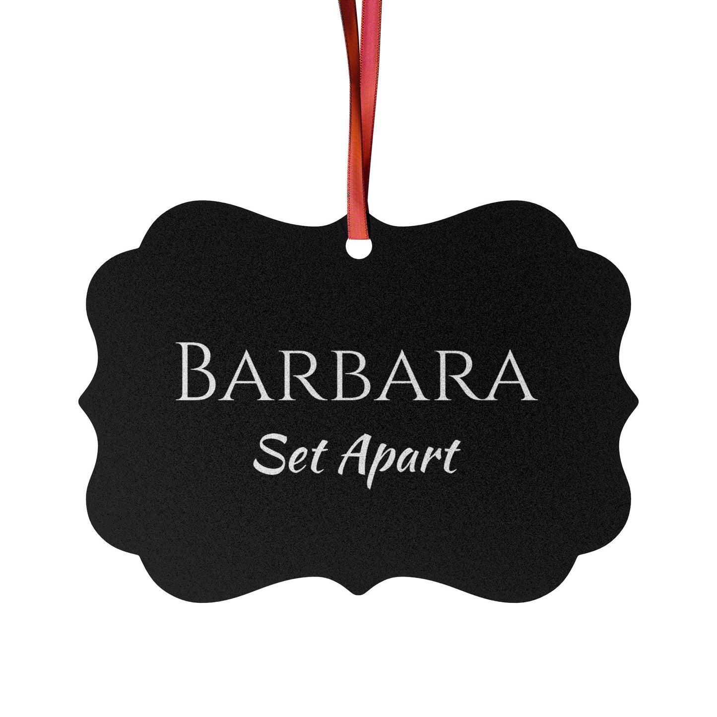 Barbara - Elegant Custom Name Meaning Ornament