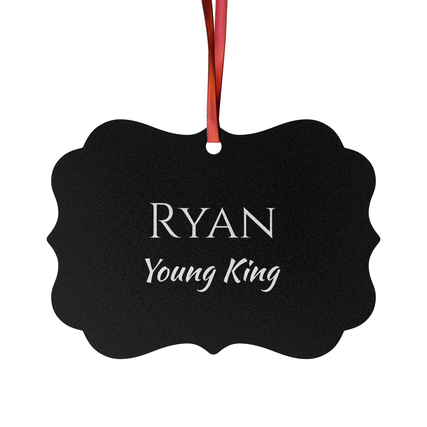 Ryan - Elegant Custom Name Meaning Ornament