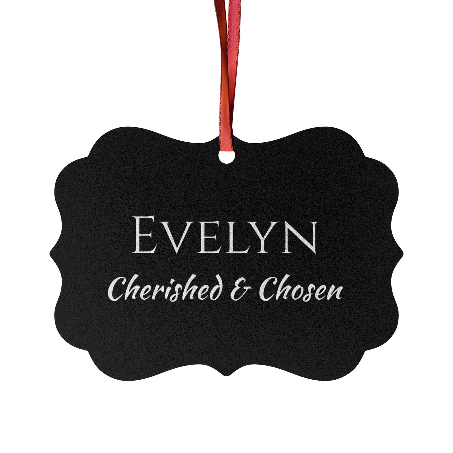 Evelyn - Elegant Custom Name Meaning Ornament