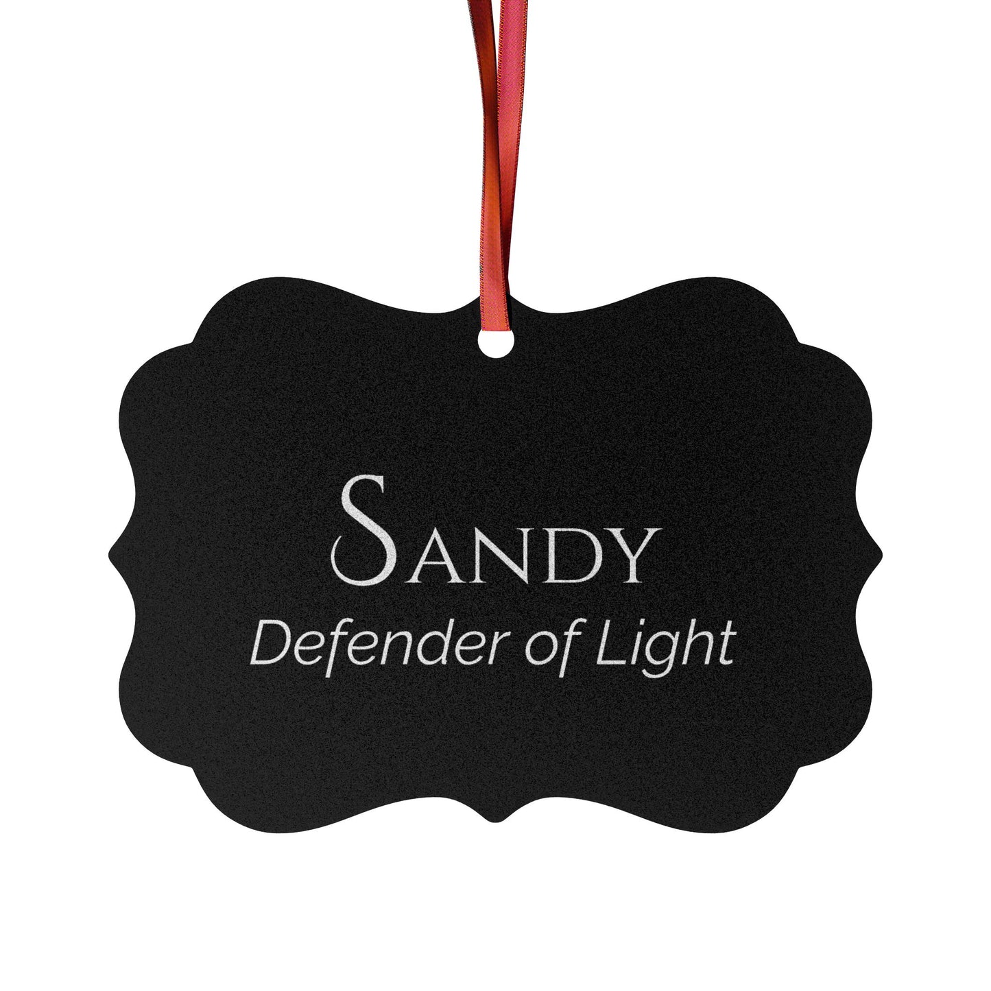 Sandy - Elegant Custom Name Meaning Ornament