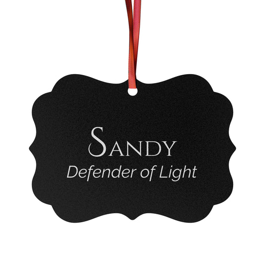 Sandy - Elegant Custom Name Meaning Ornament