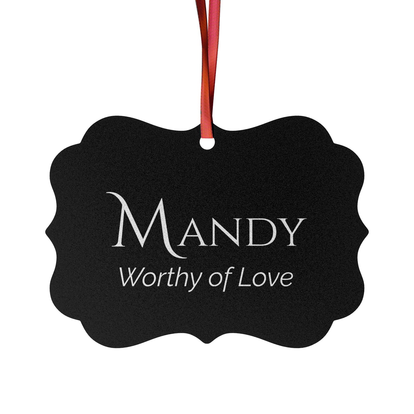 Mandy - Elegant Custom Name Meaning Ornament