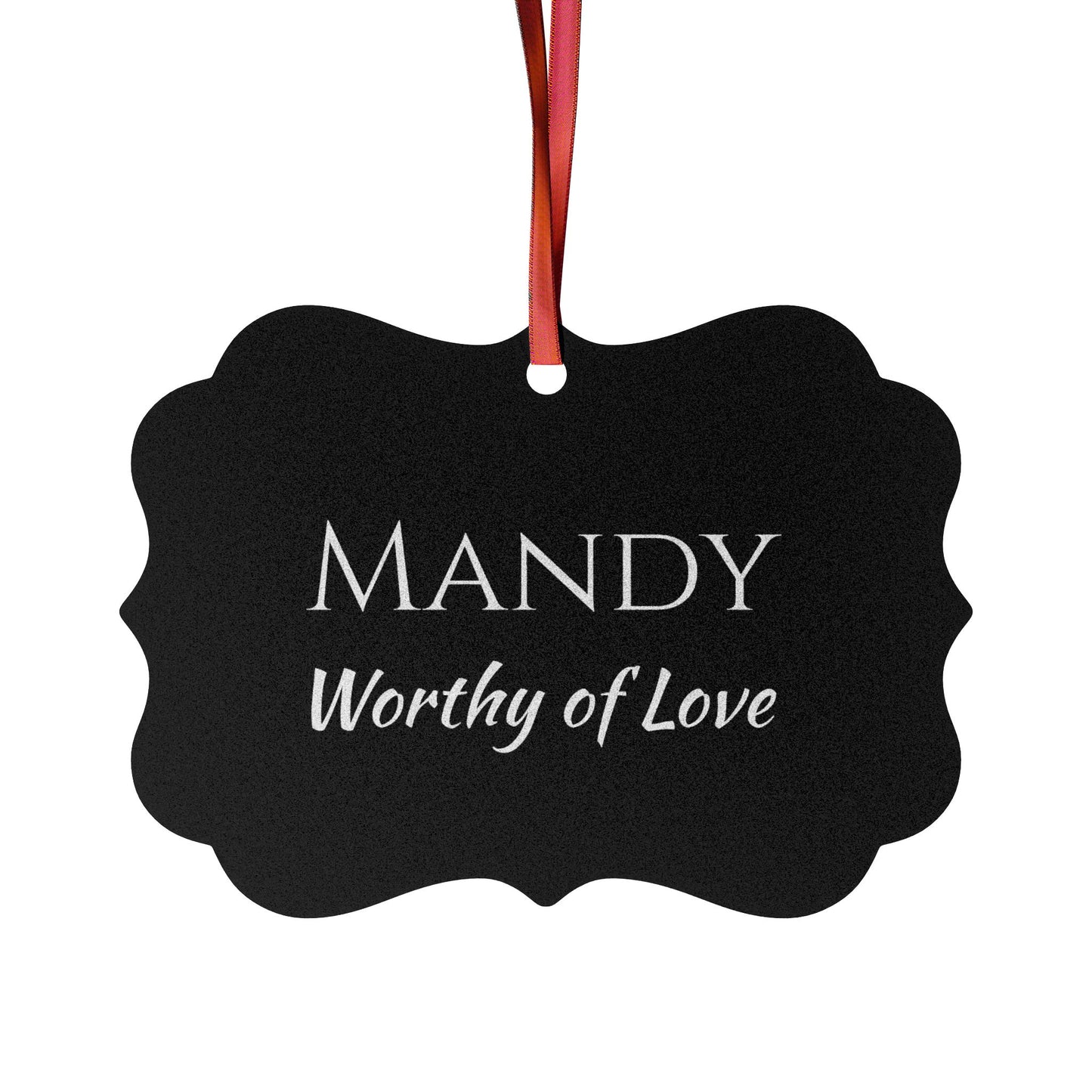 Mandy - Elegant Custom Name Meaning Ornament
