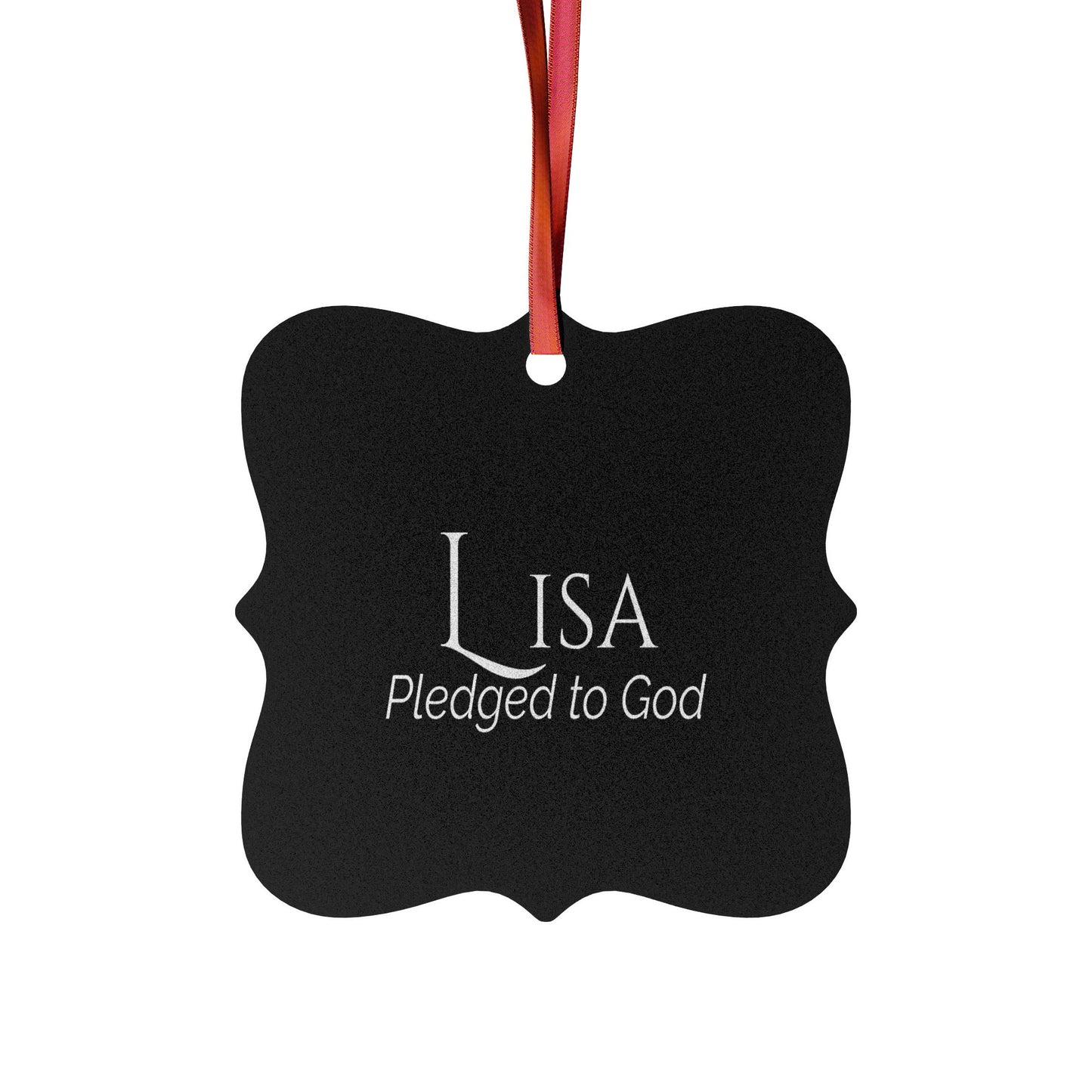 Lisa - Elegant Custom Name Meaning Ornament