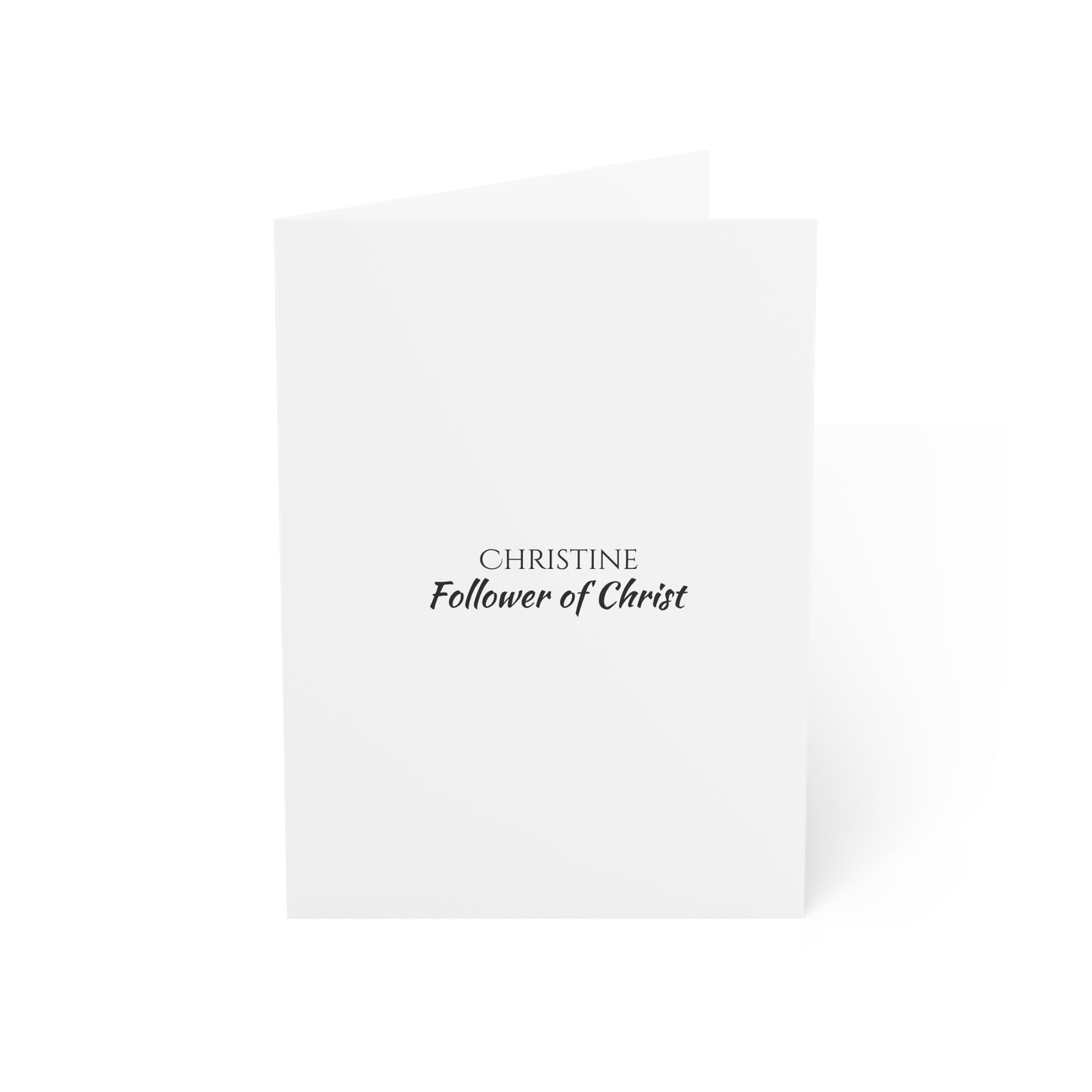 Christine - Personalized Name Meaning Card with Poem