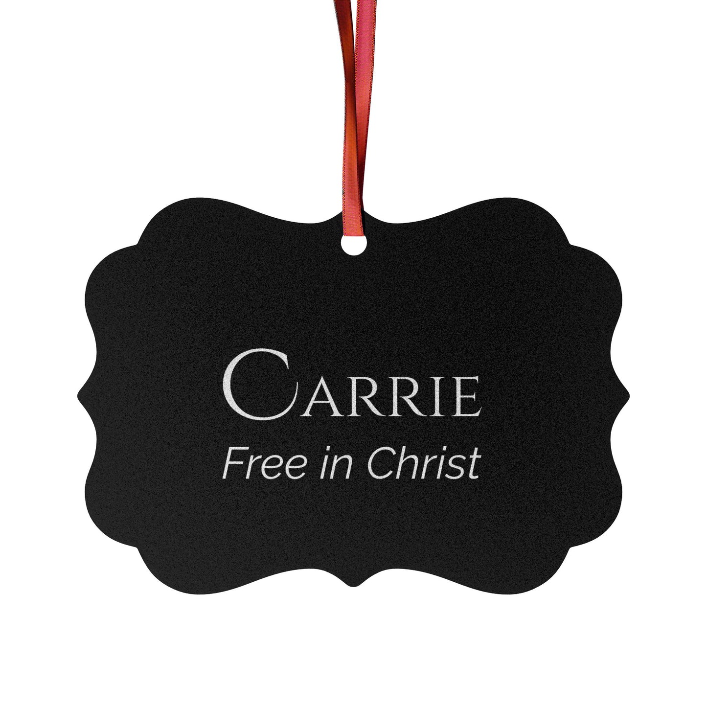Carrie - Elegant Custom Name Meaning Ornament