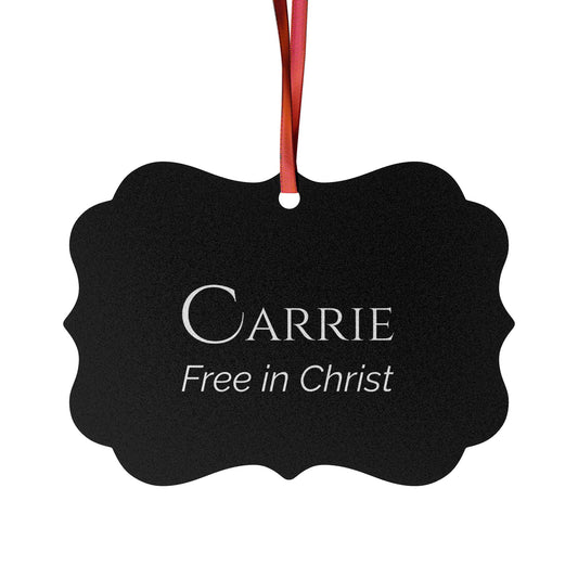 Carrie - Elegant Custom Name Meaning Ornament