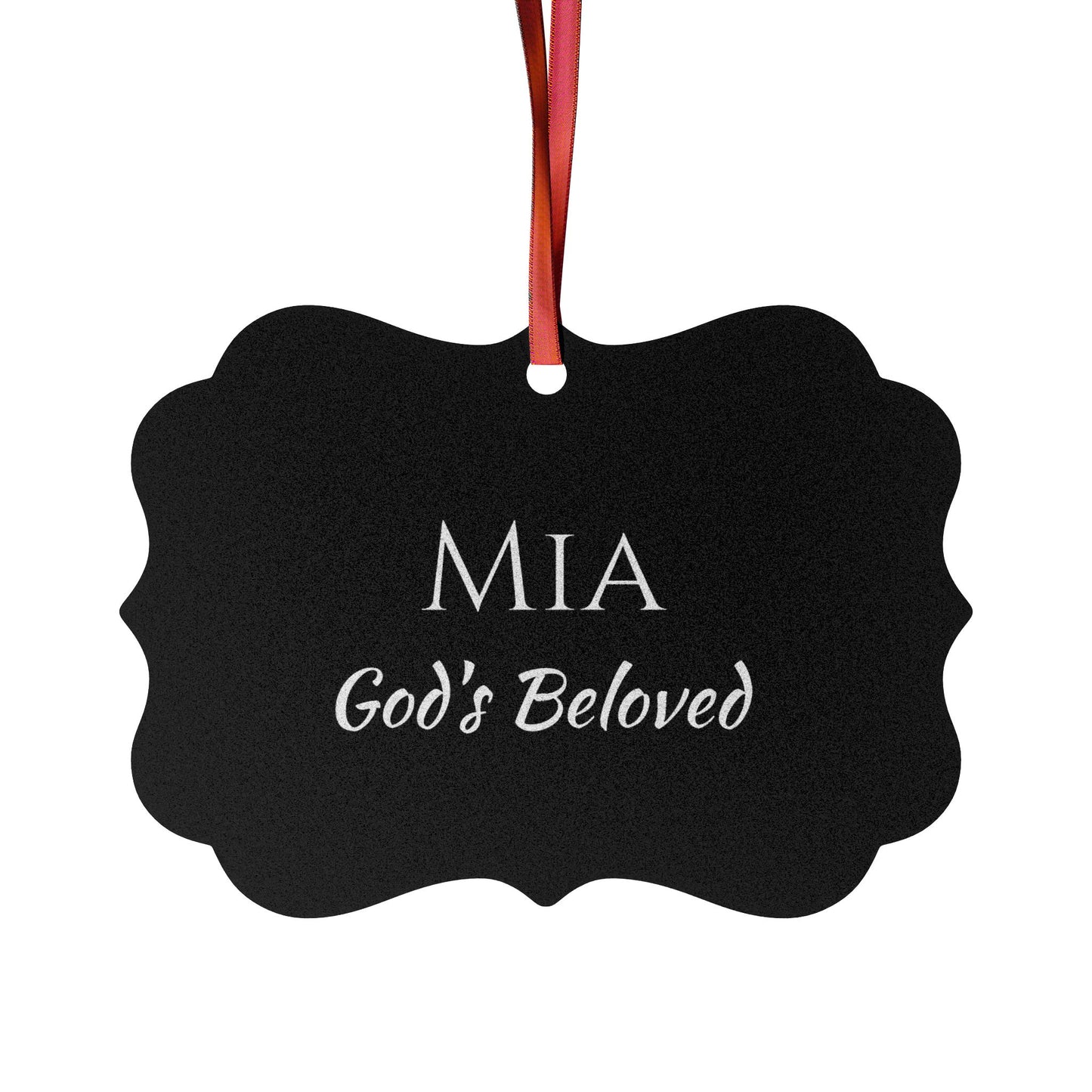 Mia - Elegant Custom Name Meaning Ornament
