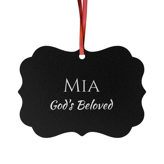 Mia - Elegant Custom Name Meaning Ornament