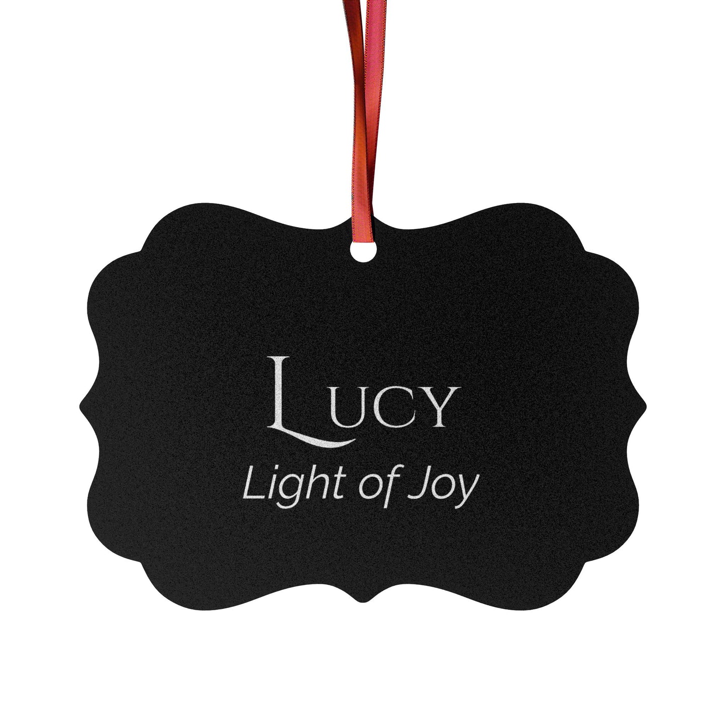 Lucy - Elegant Custom Name Meaning Ornament