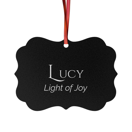 Lucy - Elegant Custom Name Meaning Ornament