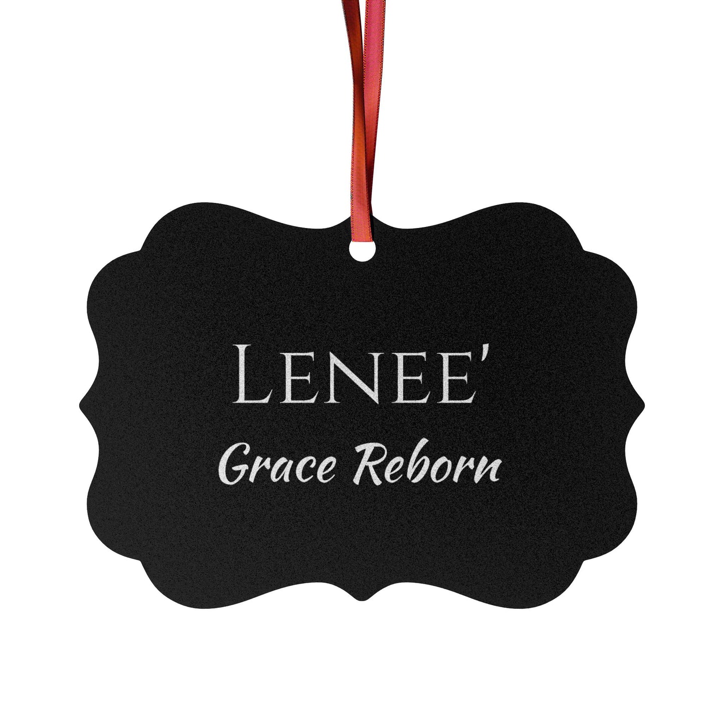 Lenee' - Elegant Custom Name Meaning Ornament