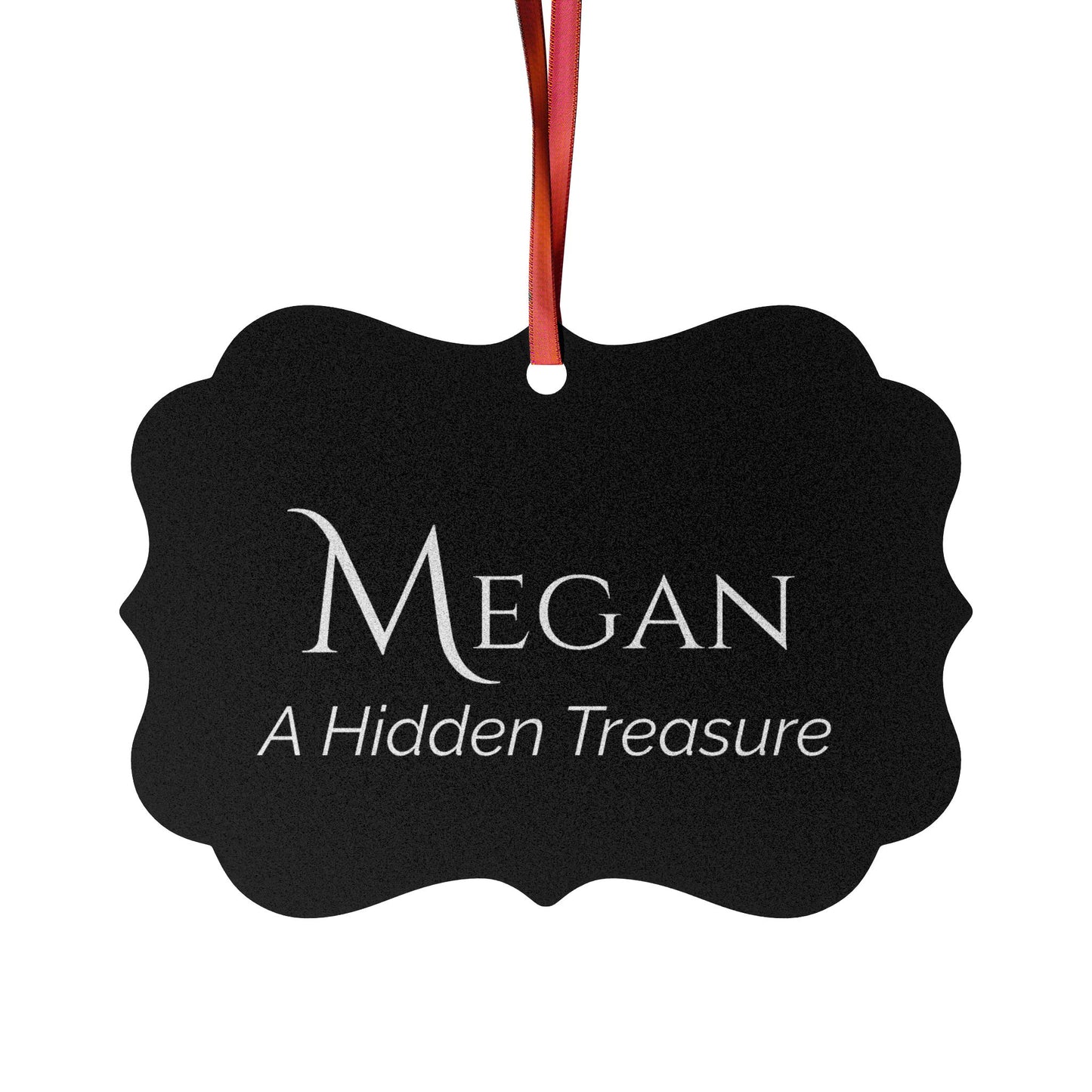 Megan - Elegant Custom Name Meaning Ornament
