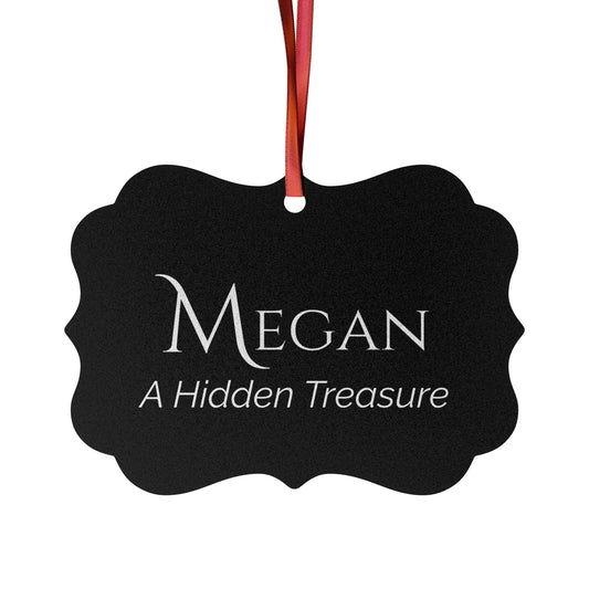 Megan - Elegant Custom Name Meaning Ornament