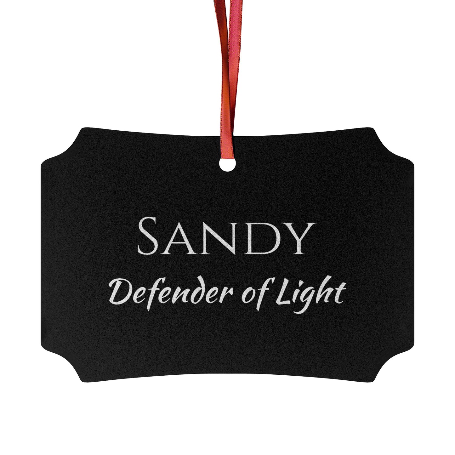 Sandy - Elegant Custom Name Meaning Ornament